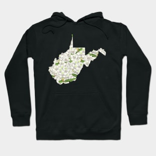 West Virginia in Flowers Hoodie